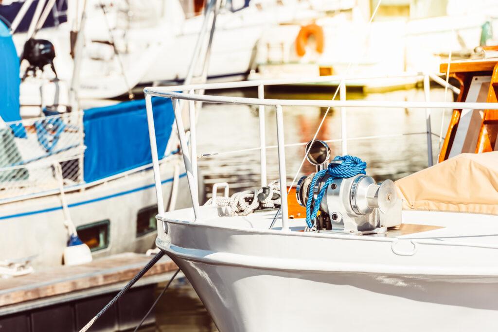 Recreational yacht detail