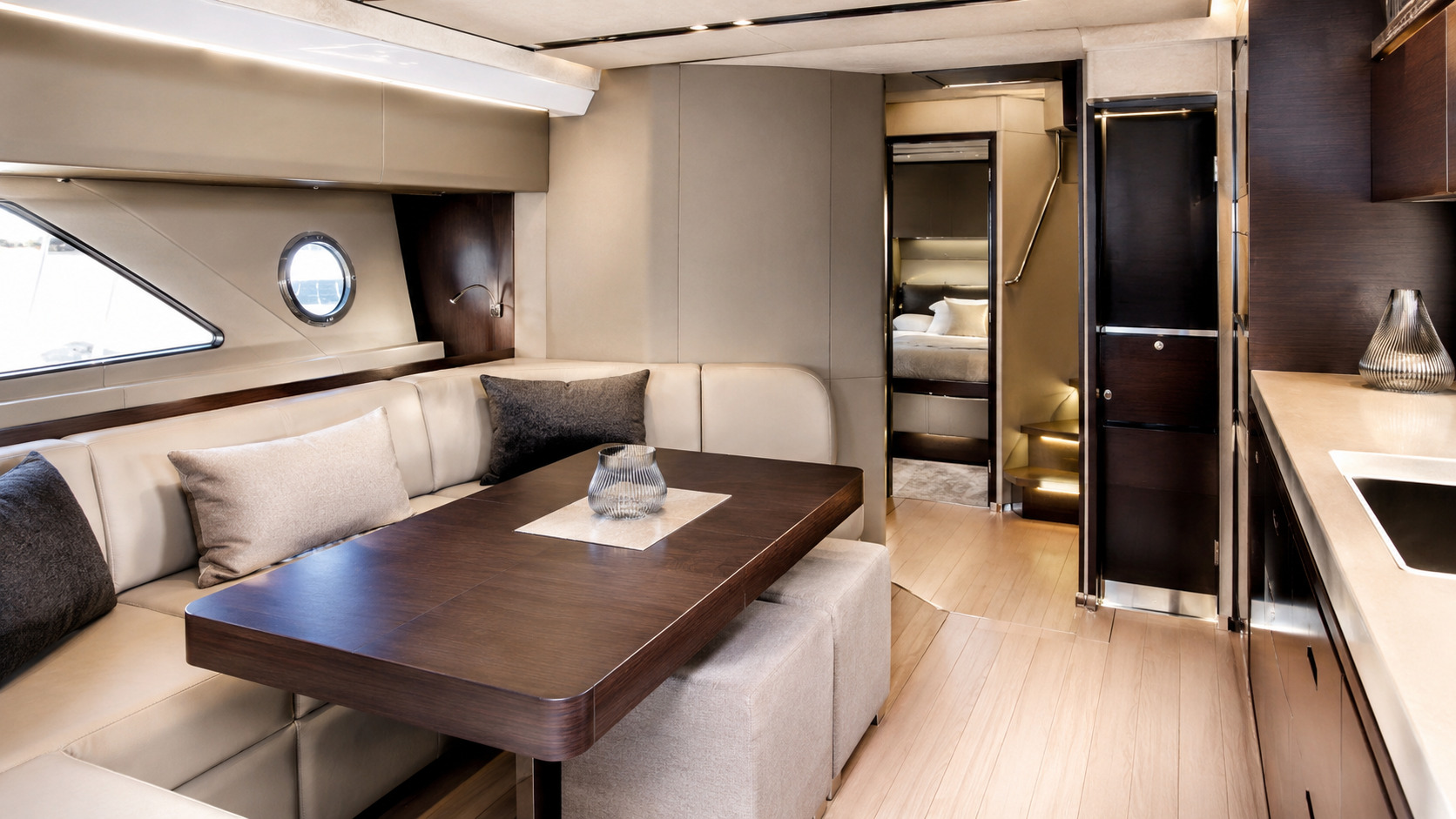 azimut atlantis 45 cabin lounge 01