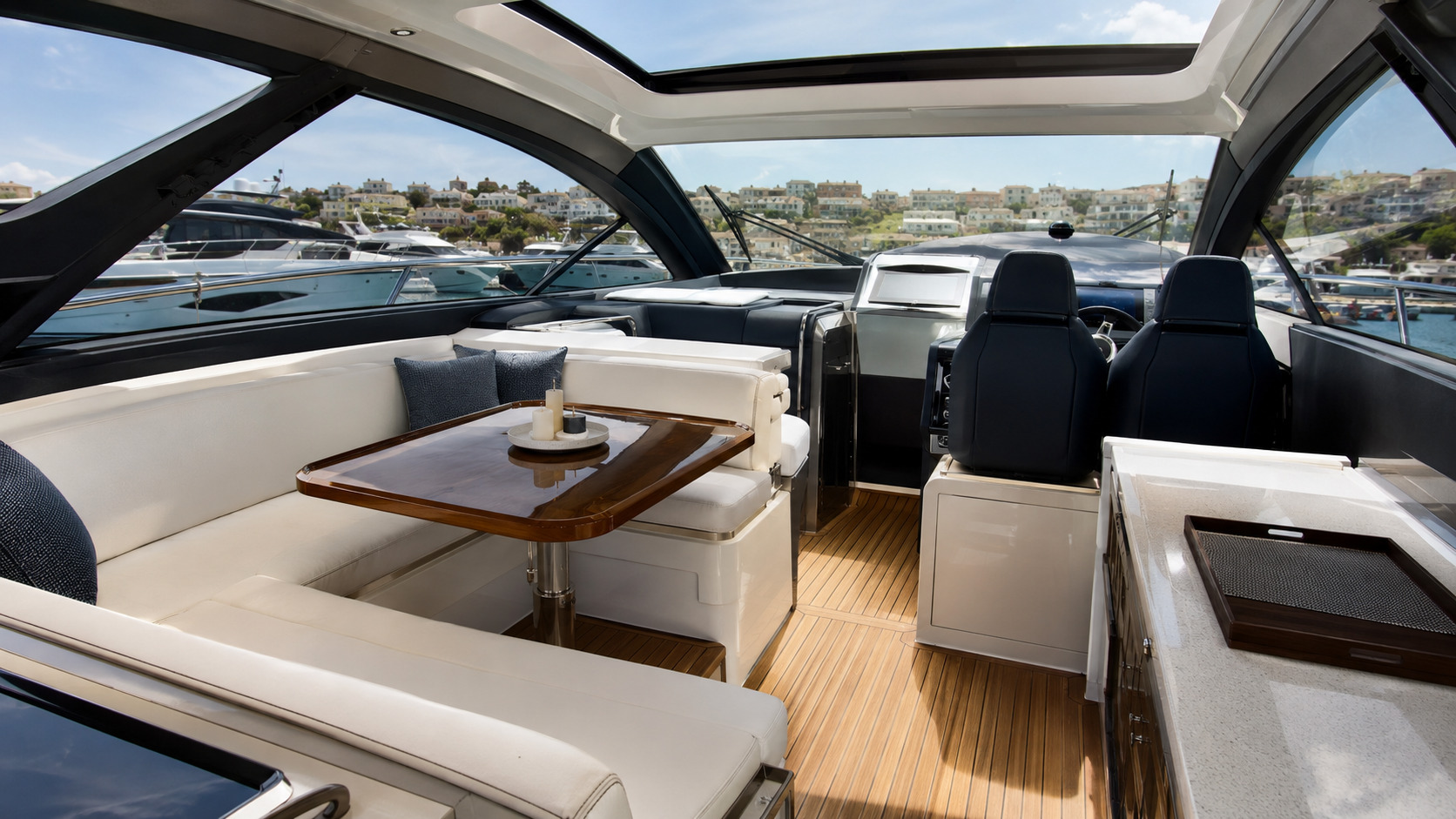 azimut atlantis 51 cockpit interior 01