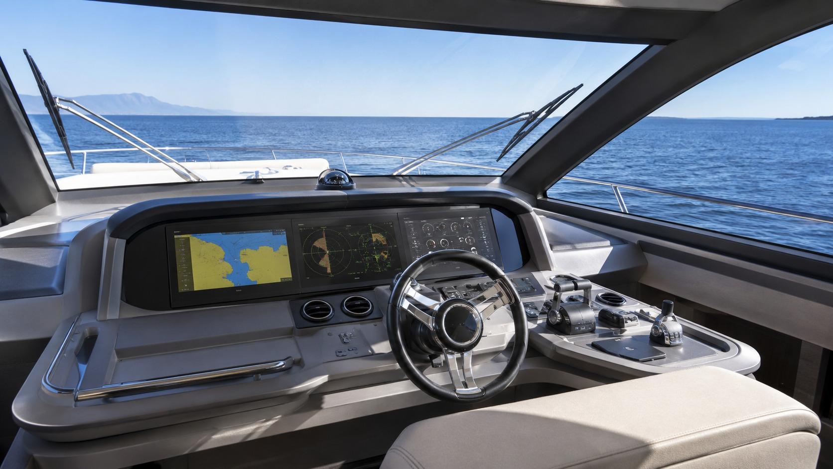 azimut fly 53 flybridge helm 01