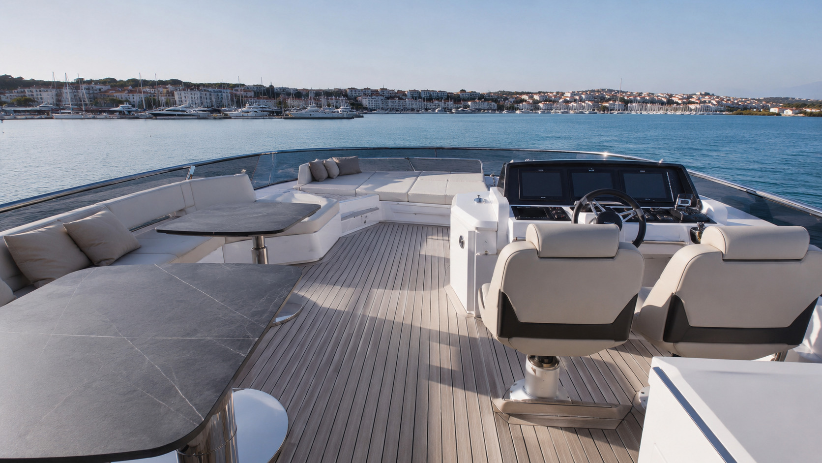 azimut fly 53 flybridge lounge 01