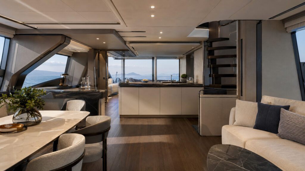 azimut fly 53 galley salon 01