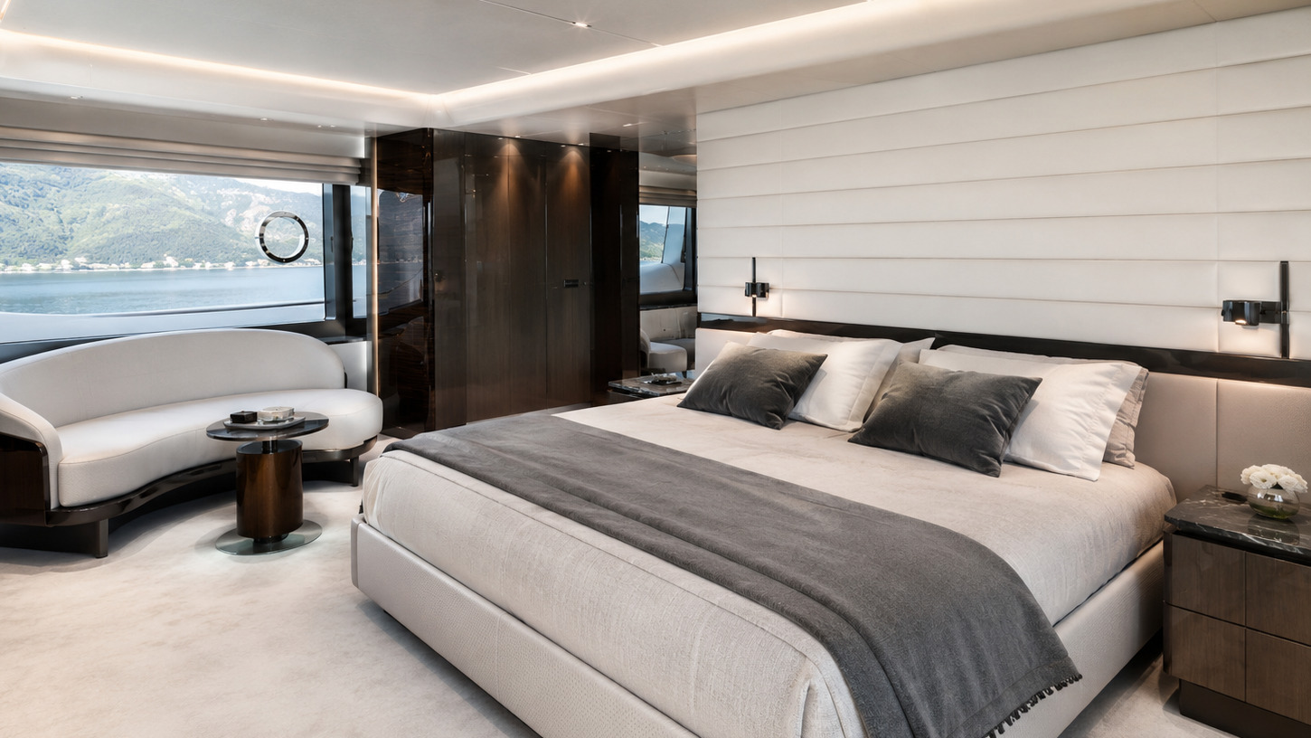 azimut fly 82 master suite detail 02