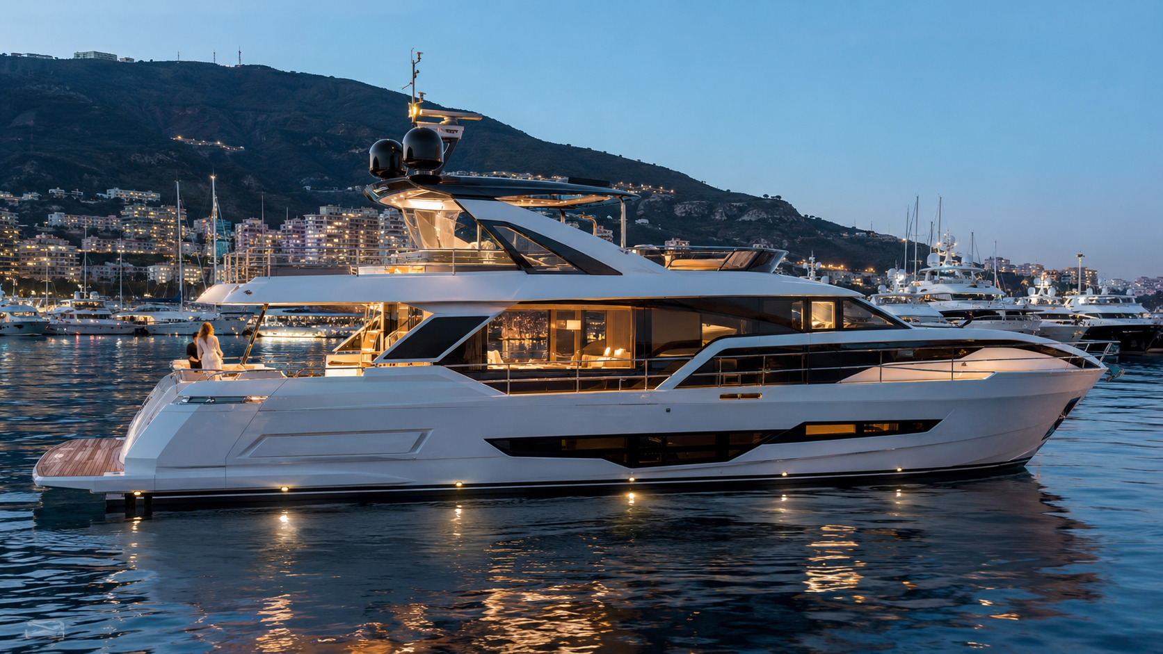 azimut grande 27m twilight marina arrival 01