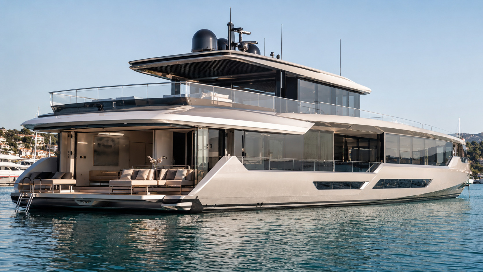 azimut grande 32m beach club detail 01
