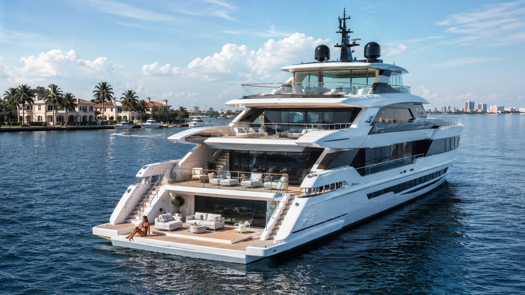 azimut grande trideck stern terrace 01