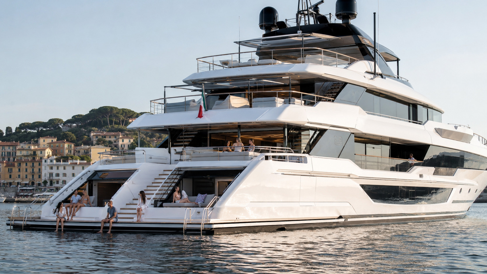 azimut grande trideck upper deck entertaining 01