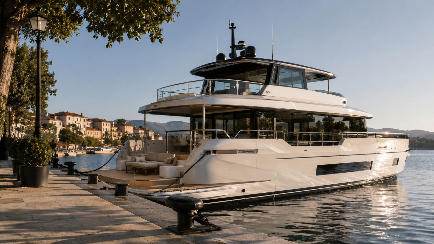 azimut magellano 30m marina dockside profile 02