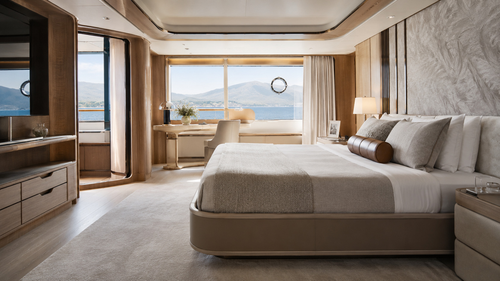 azimut magellano 30m owner cabin detail 03