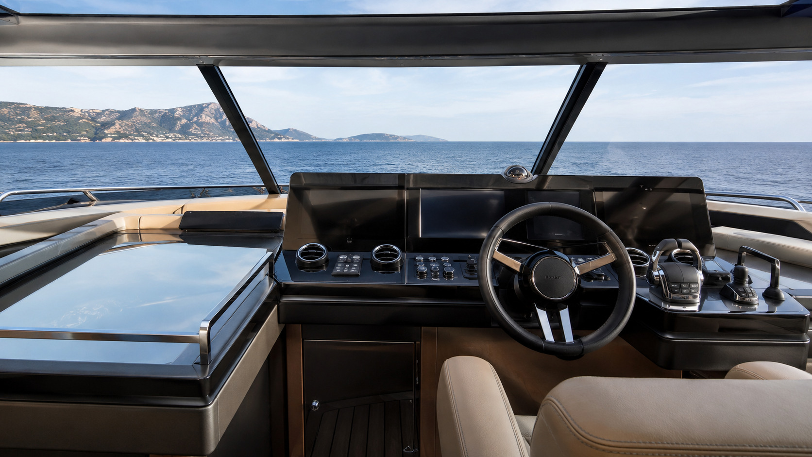 azimut s10 helm through windshield 01