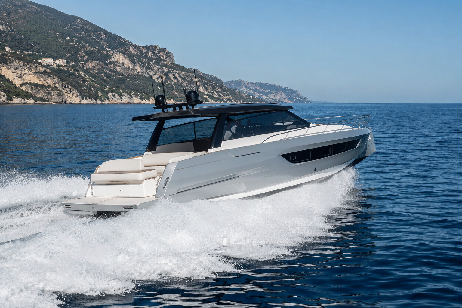 azimut verve 48 outboard stern quarter 03