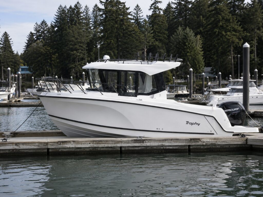 bayliner t23 pilothouse dockside marina profile 02