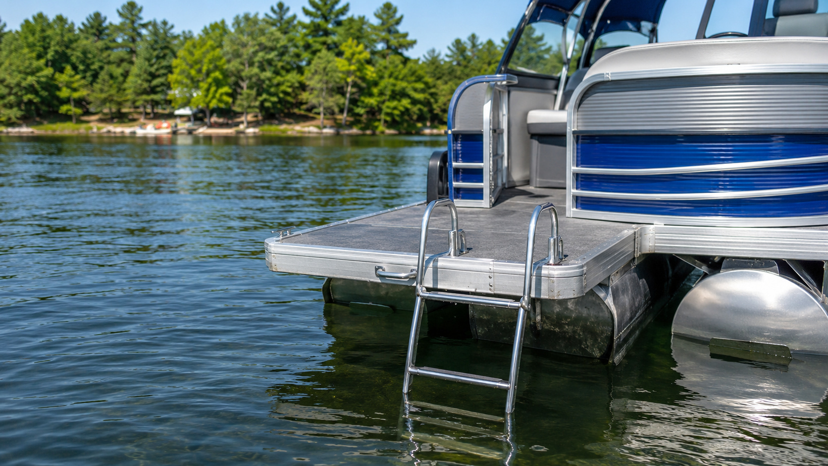 bennington 16 s line swim ladder 01