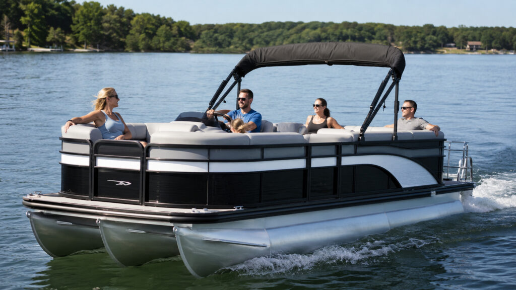 bennington 20 s one bimini cruising 01
