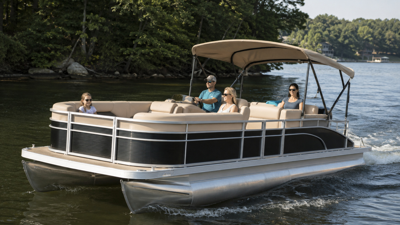 bennington 20 sx line relaxed cruising 17
