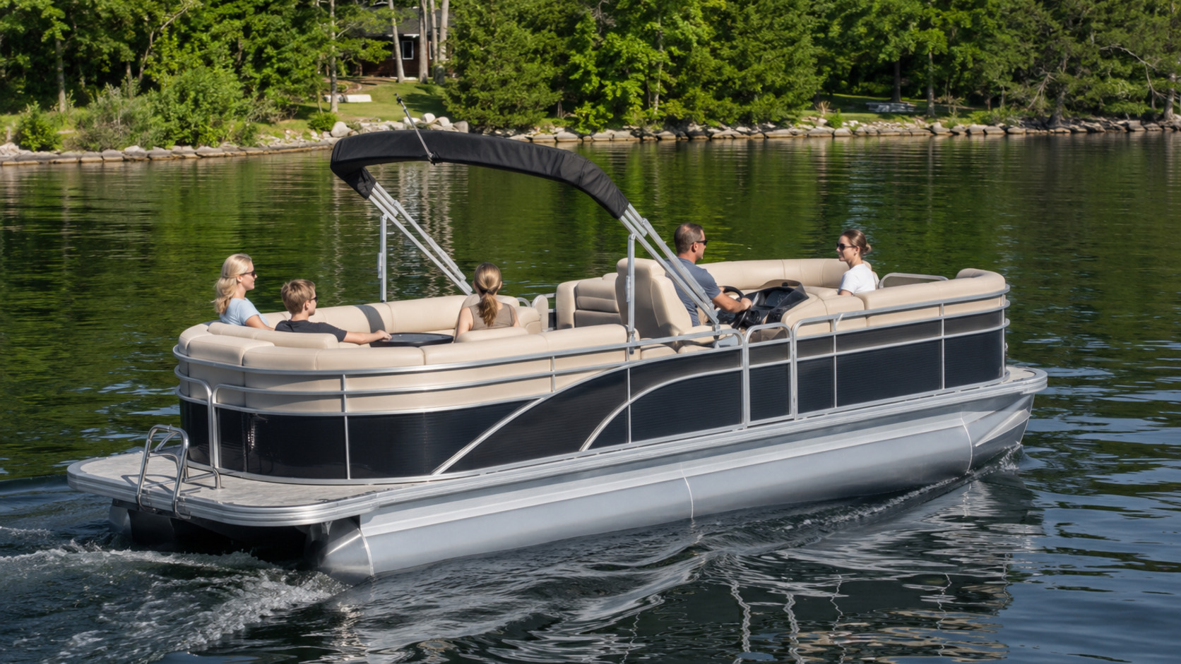 bennington 22 sx line relaxed cruising 17