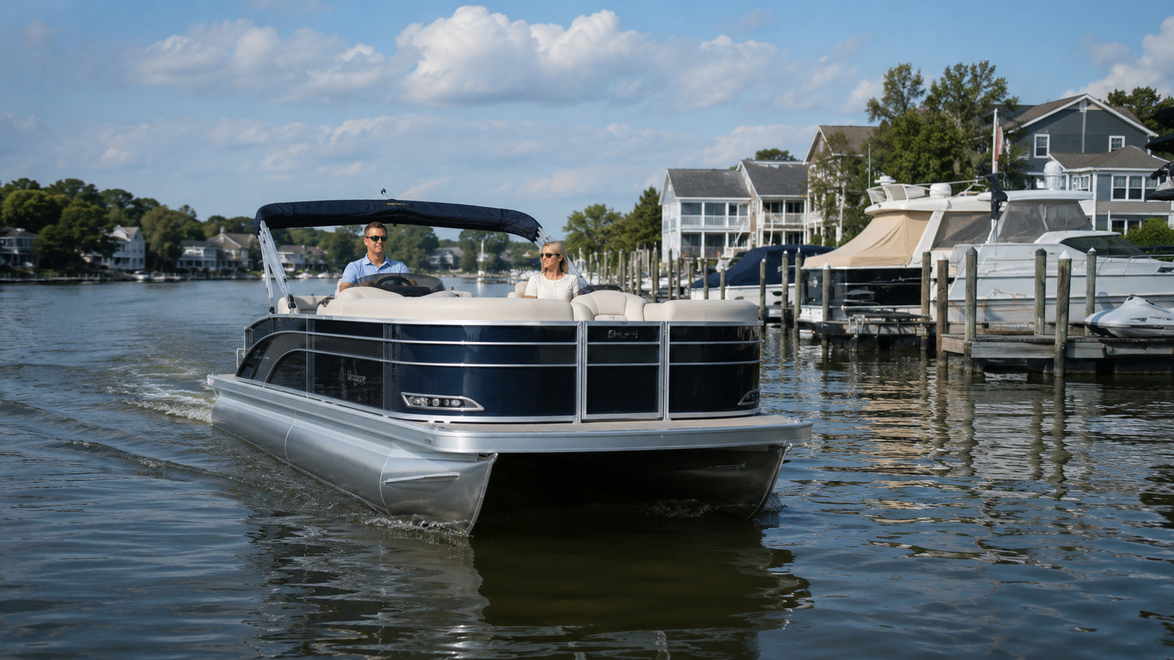 bennington 23 msb premium marina approach 01