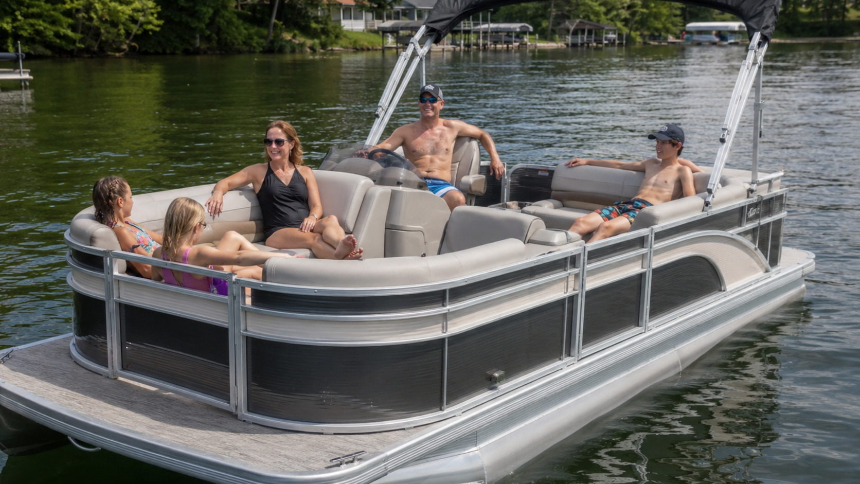 bennington 25 lfb family lake day 08