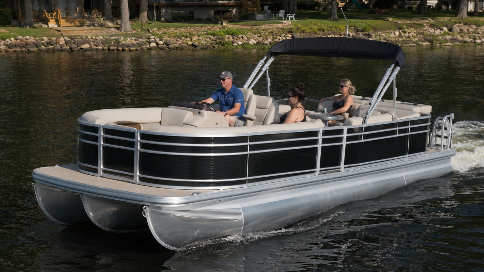 bennington 25 sx line relaxed cruising 17