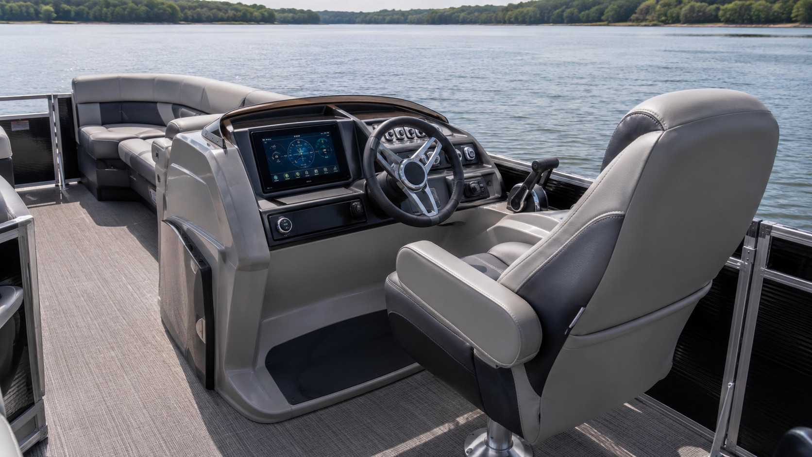 bennington 26 lxssb interior helm 01
