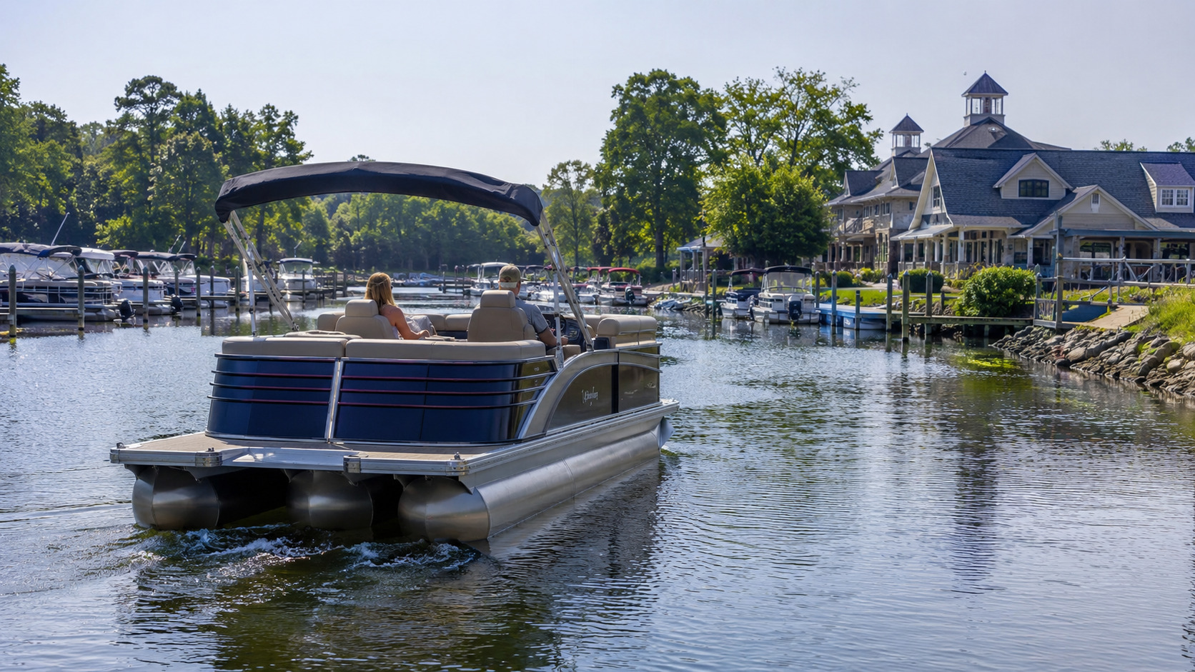 bennington 26 msb premium marina approach 01