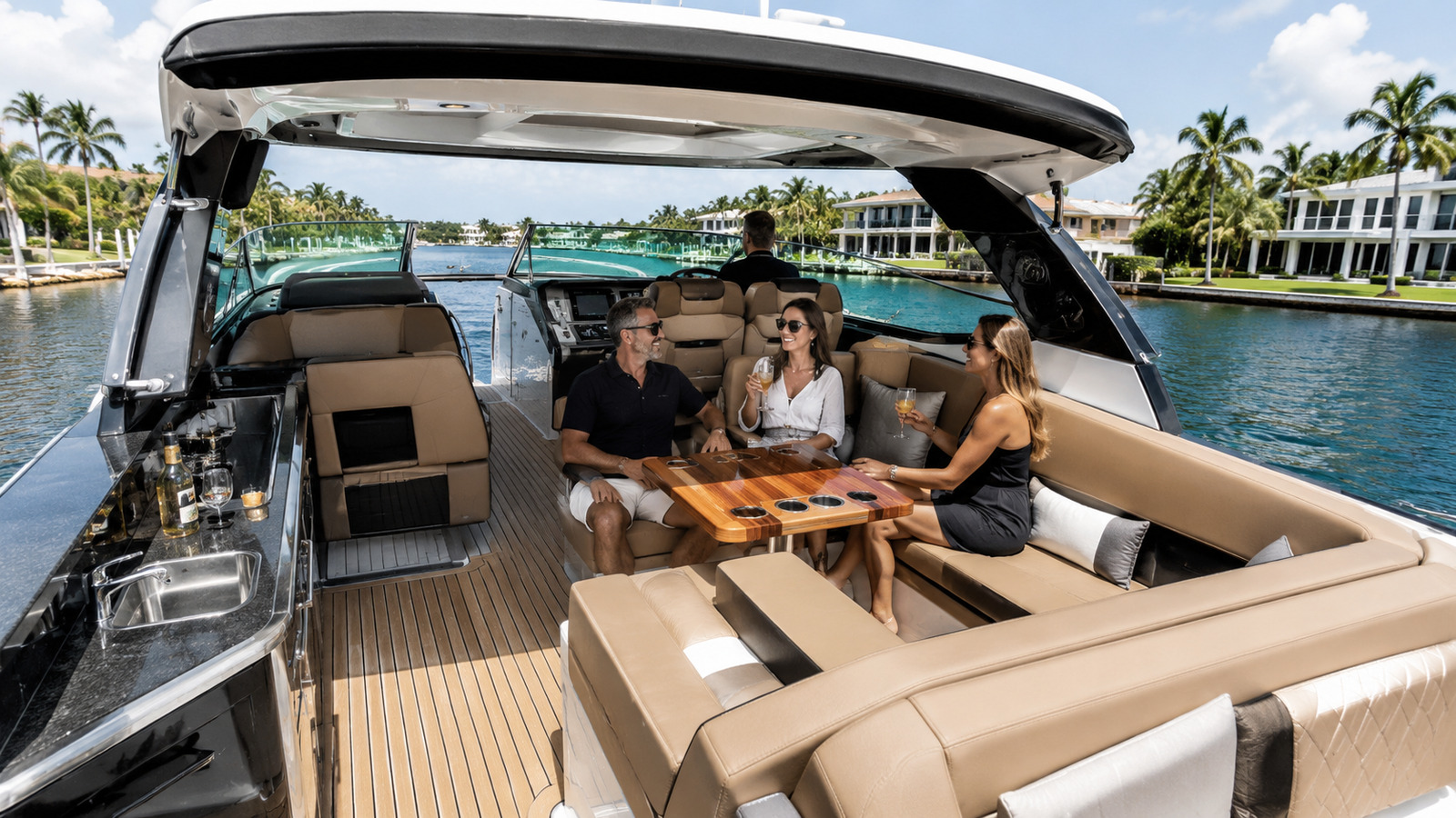 formula boats 350 crossover bowrider cockpit entertaining 07