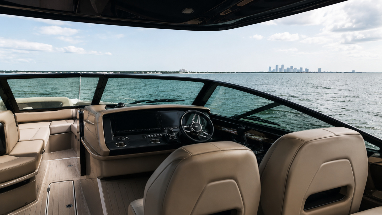 formula boats 400 super sport crossover cockpit to helm underway 19