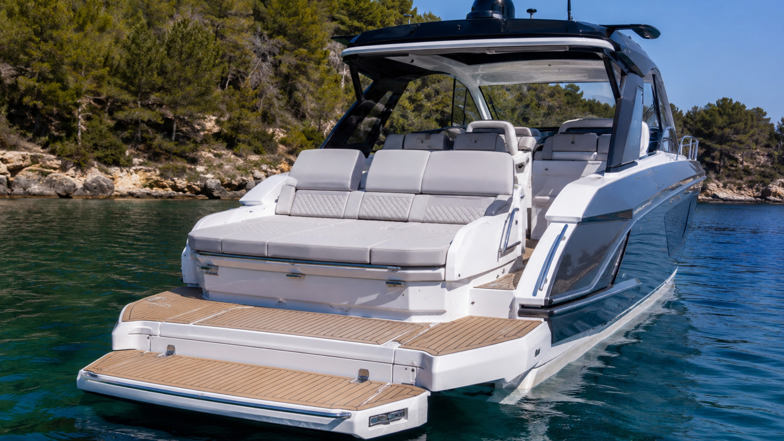 formula boats 400 super sport crossover transom platform quiet cove 20