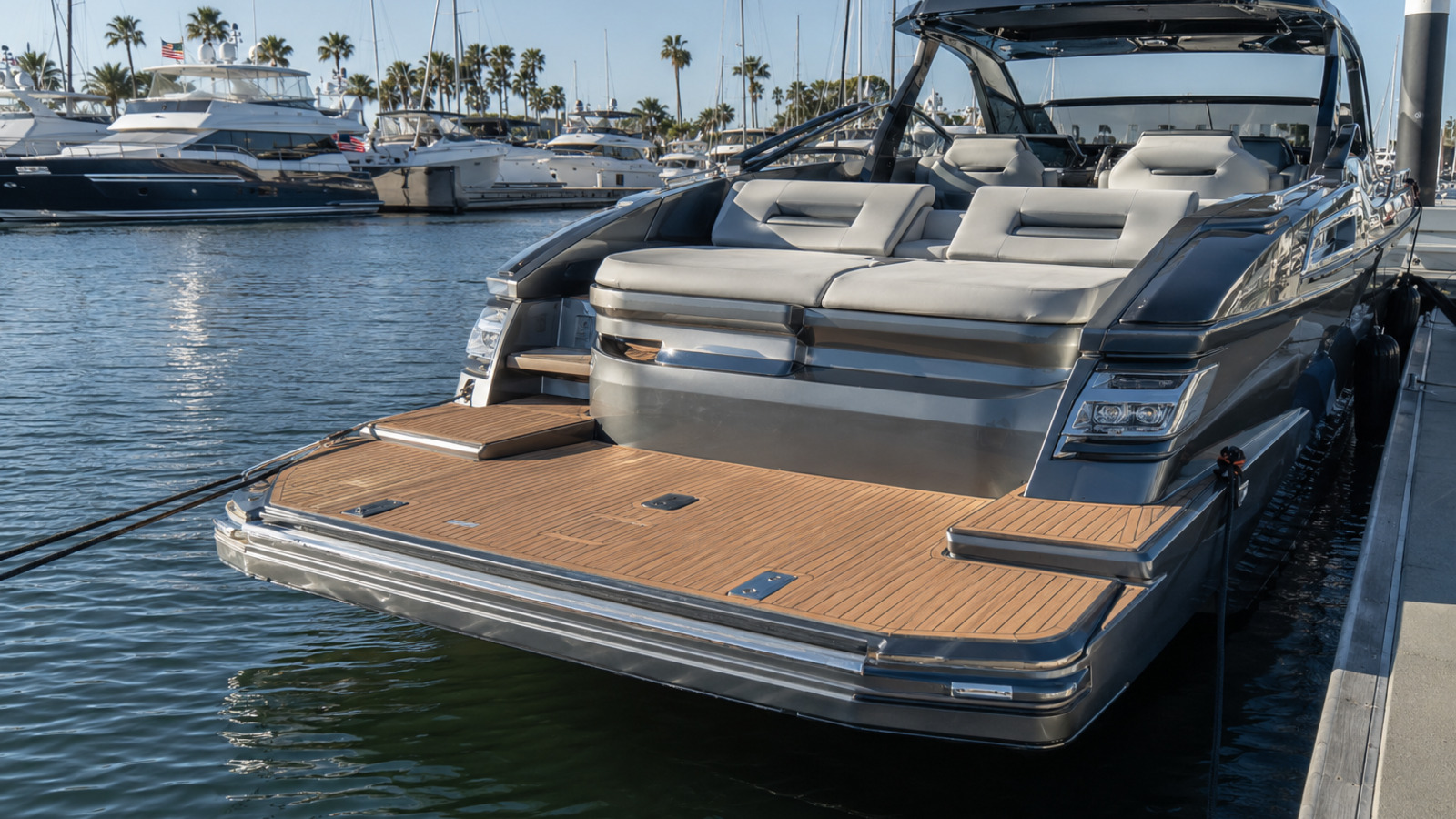 formula boats 430 super sport crossover boarding swim platform angle 11