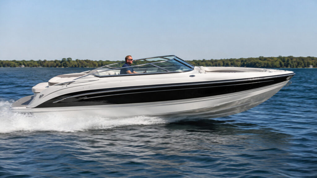 formula boats bowrider 290 bowrider side profile underway 13