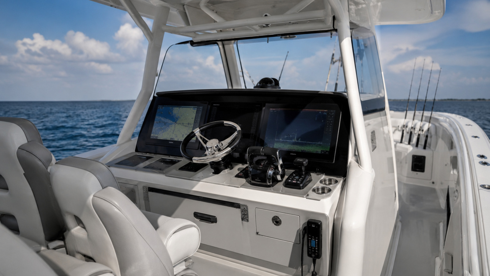 formula boats center console 457 center console fish helm detail 09
