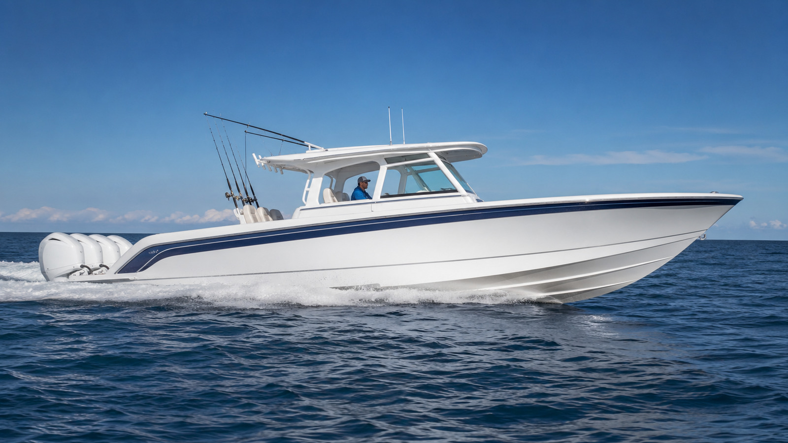 formula boats center console 457 center console fish side profile underway 10