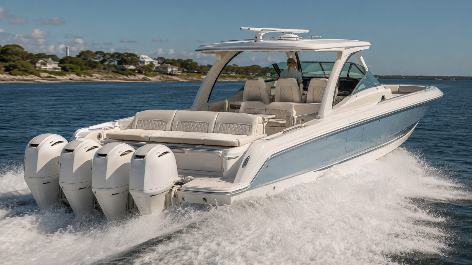 formula boats center console 457 center console sport rear quarter running 03
