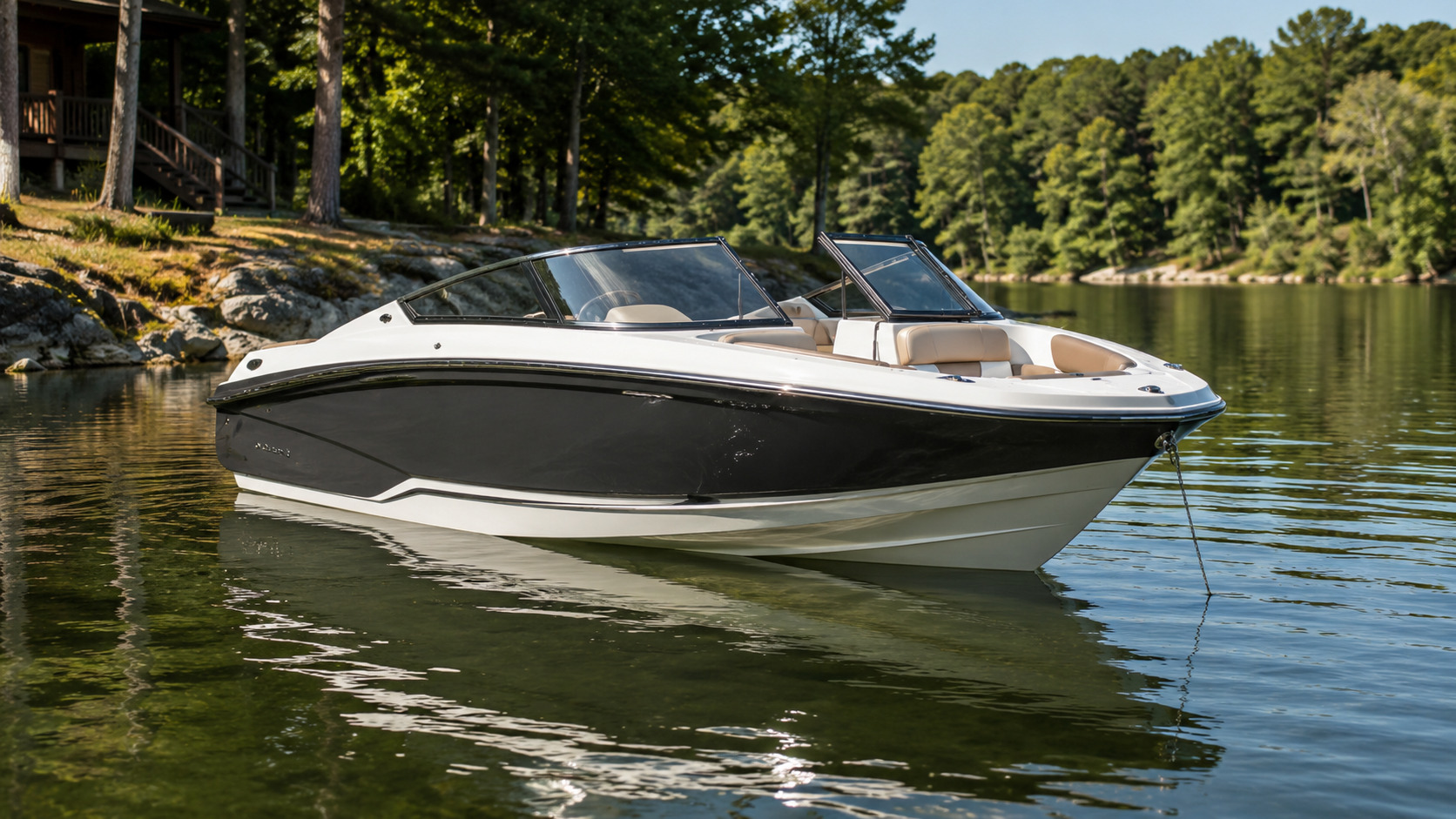 four winns freedom series h1 freedom quiet cove anchored 18