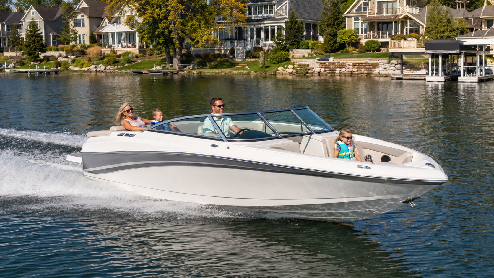 four winns freedom series waterfront home cruising 19