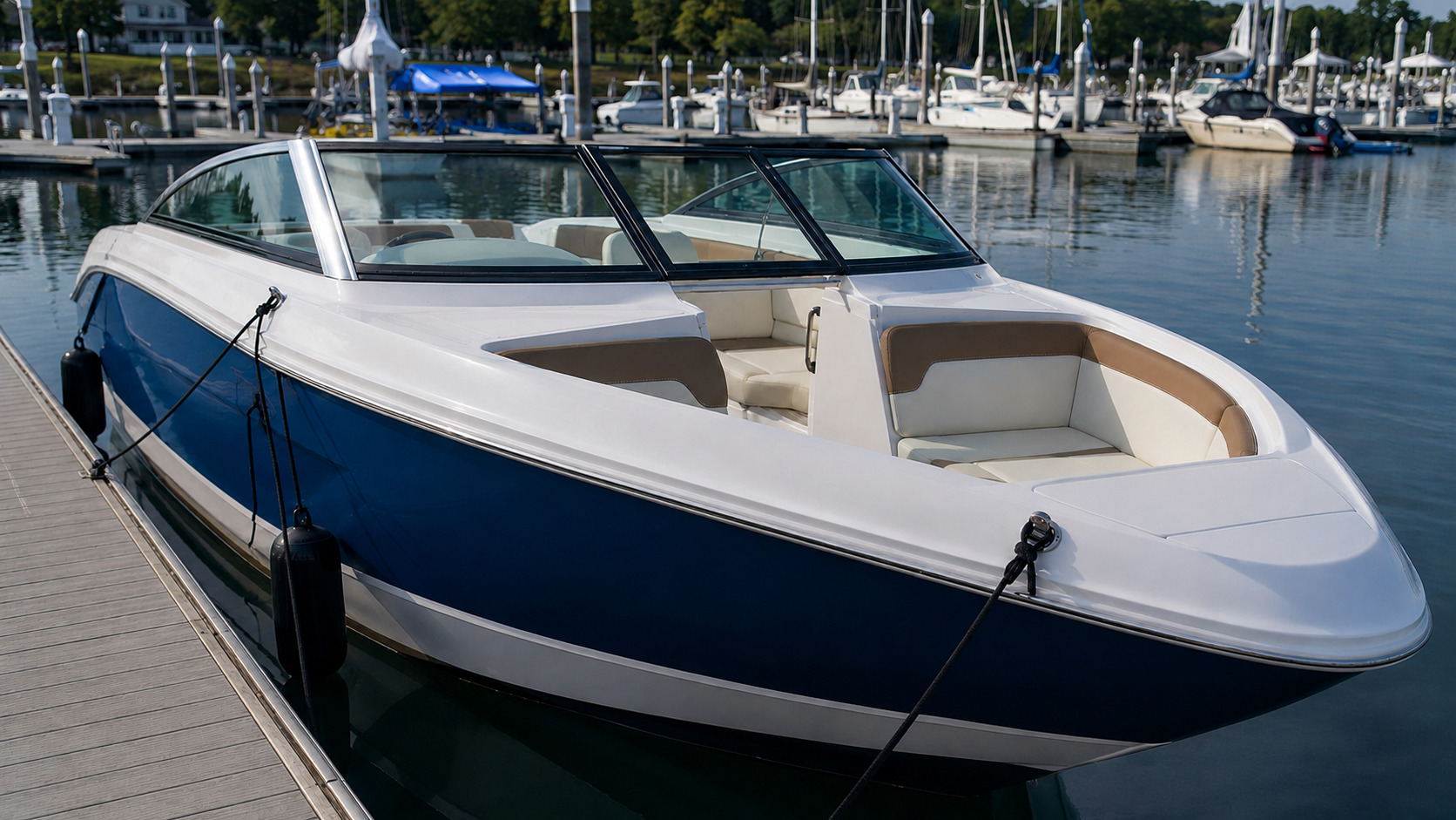 four winns h series marina bow quarter 12