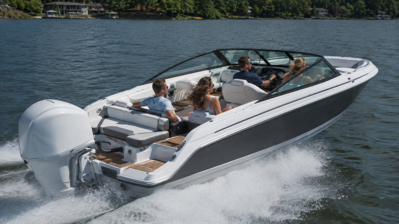 four winns h series outboard running 11