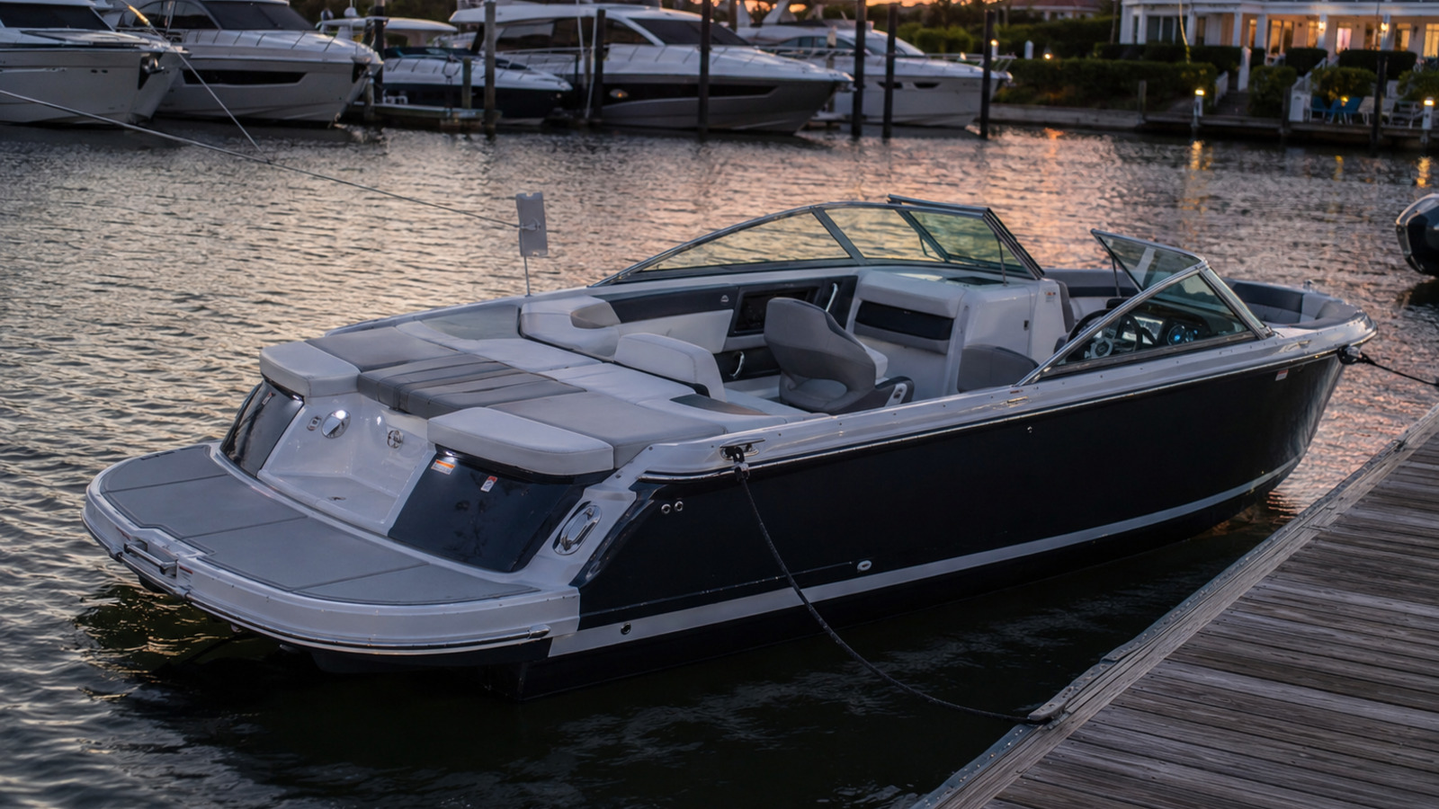 four winns h2 marina evening 18
