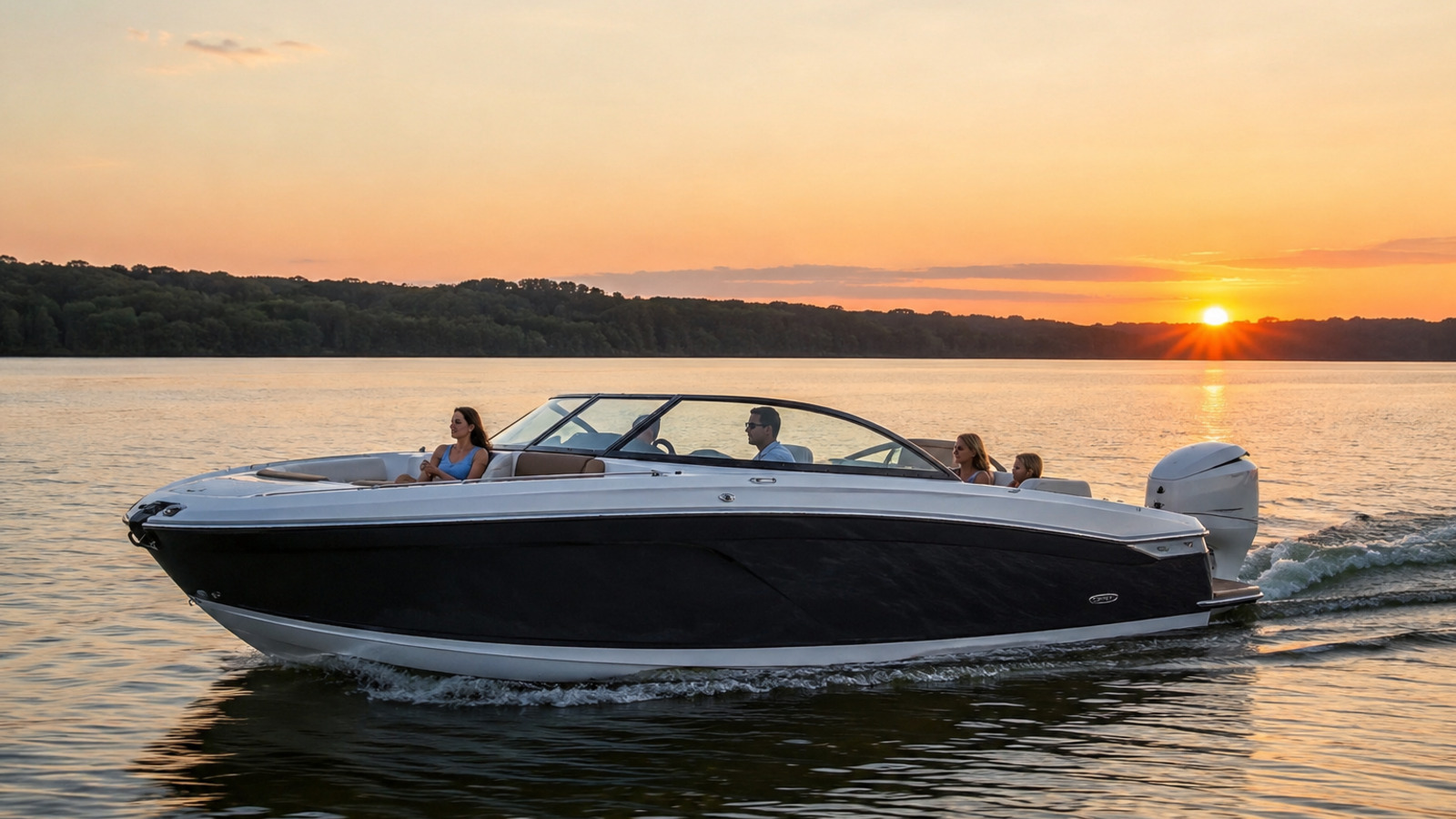 four winns h33 ob sunset cruise 14