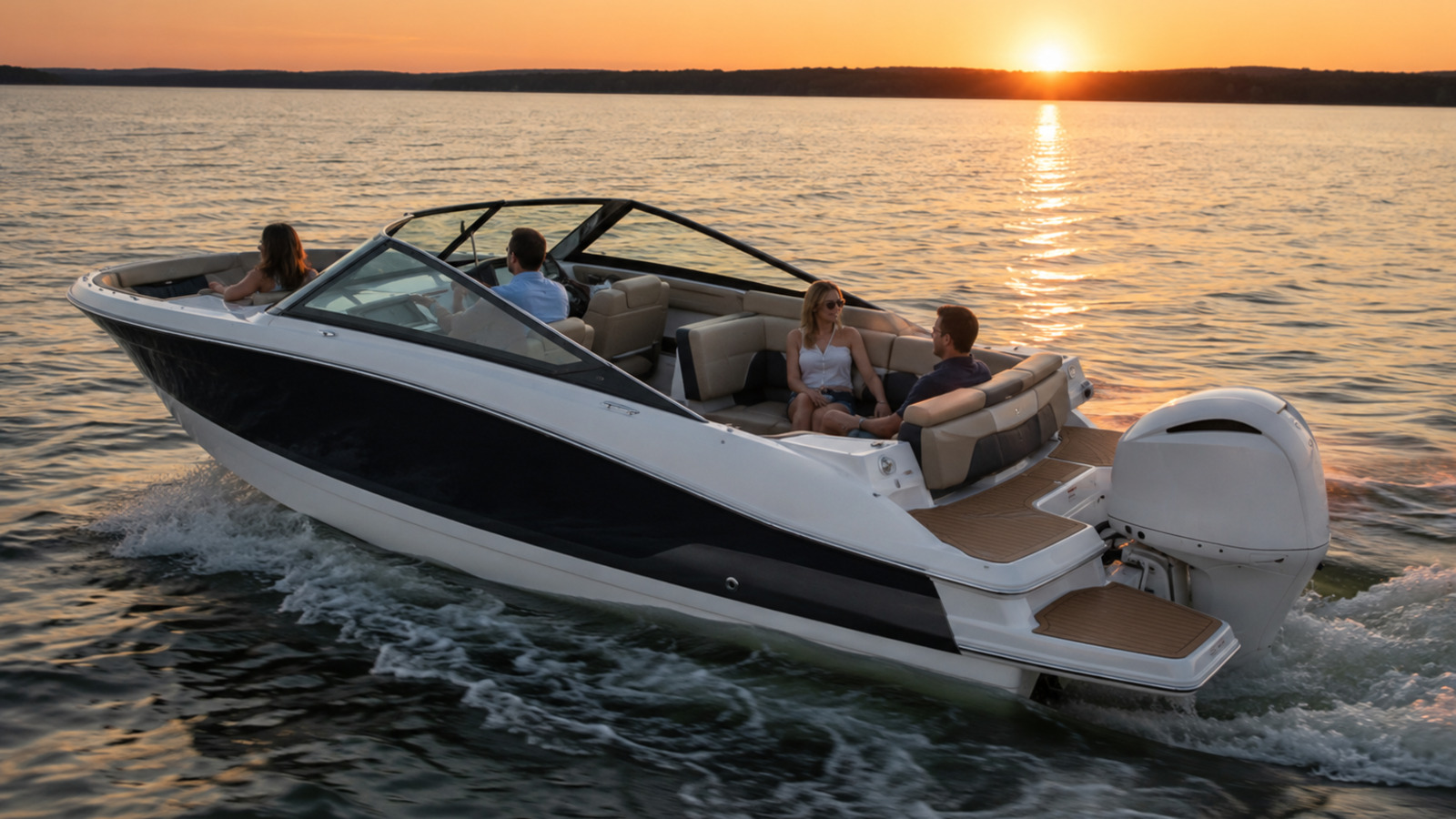 four winns h6 ob sunset cruise 14