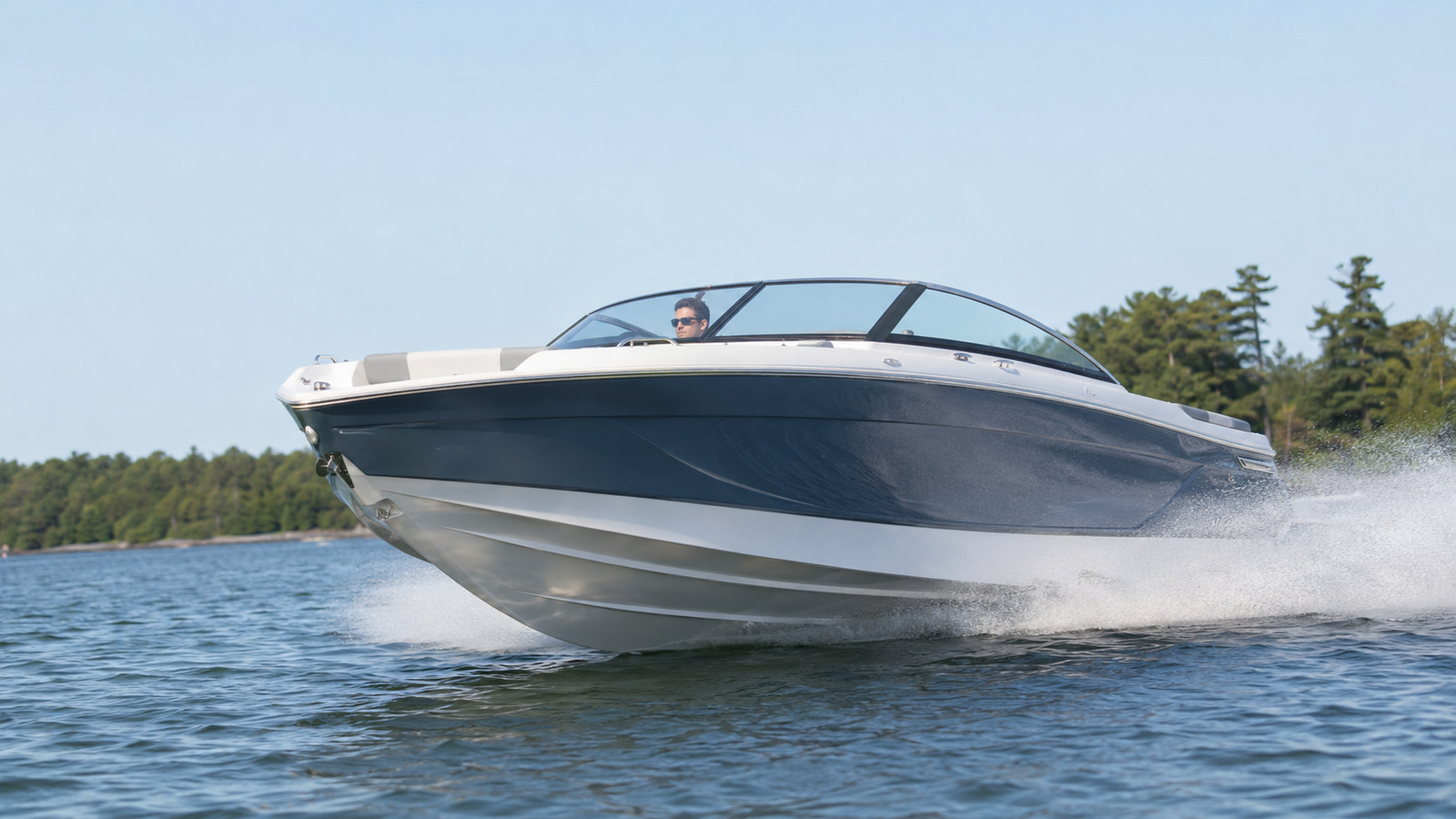 four winns h6 open water running 17