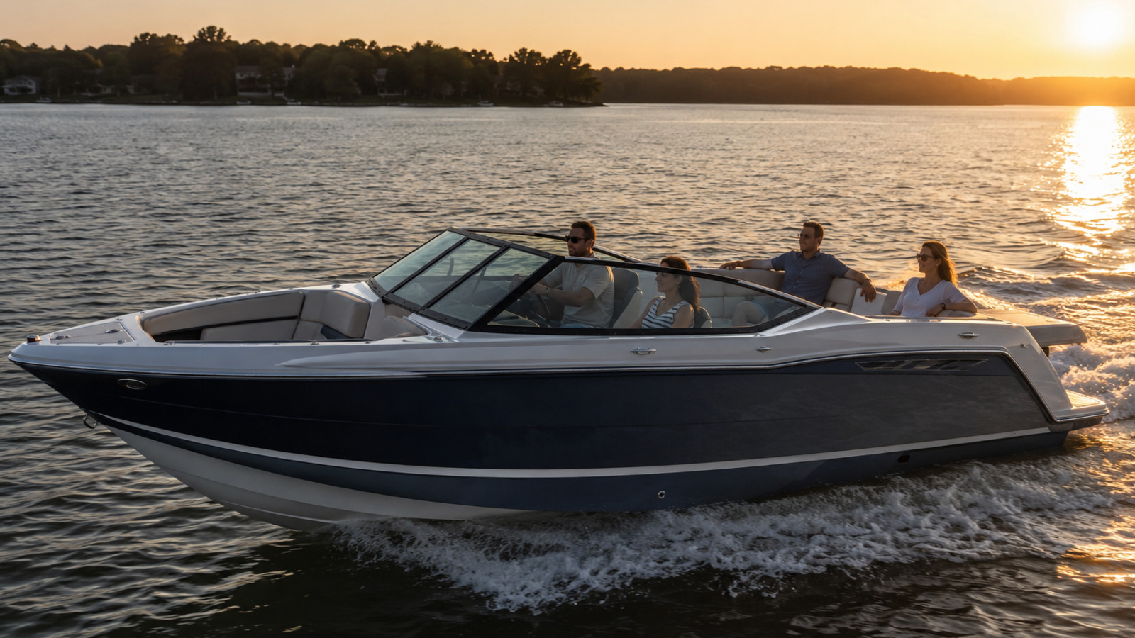 four winns h6 sunset cruise 14