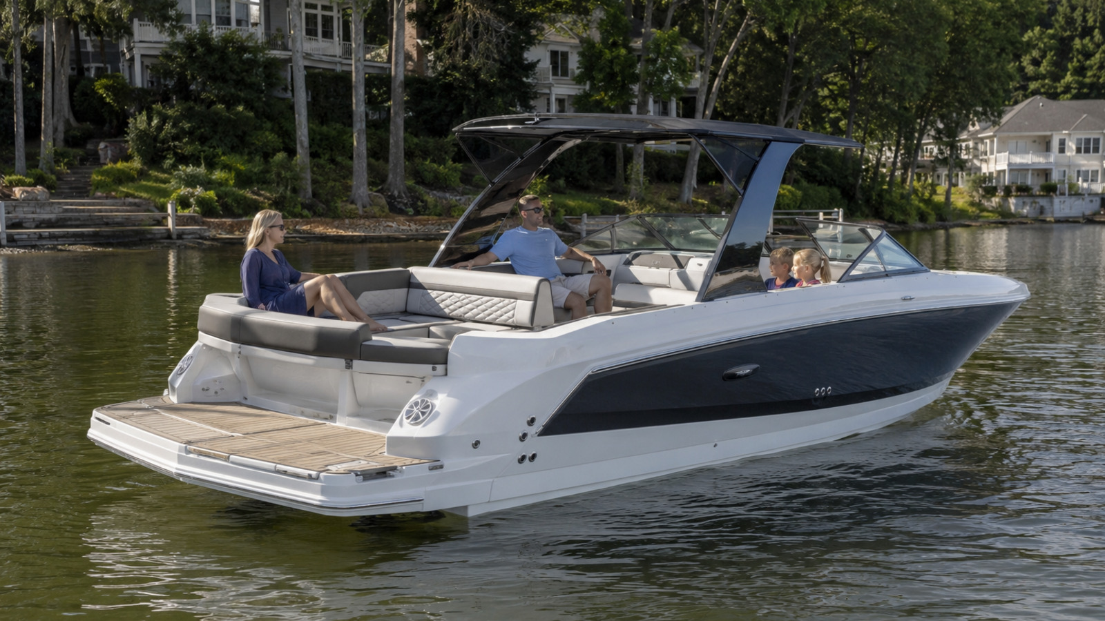 four winns hd series hd3 quiet cove anchored 19