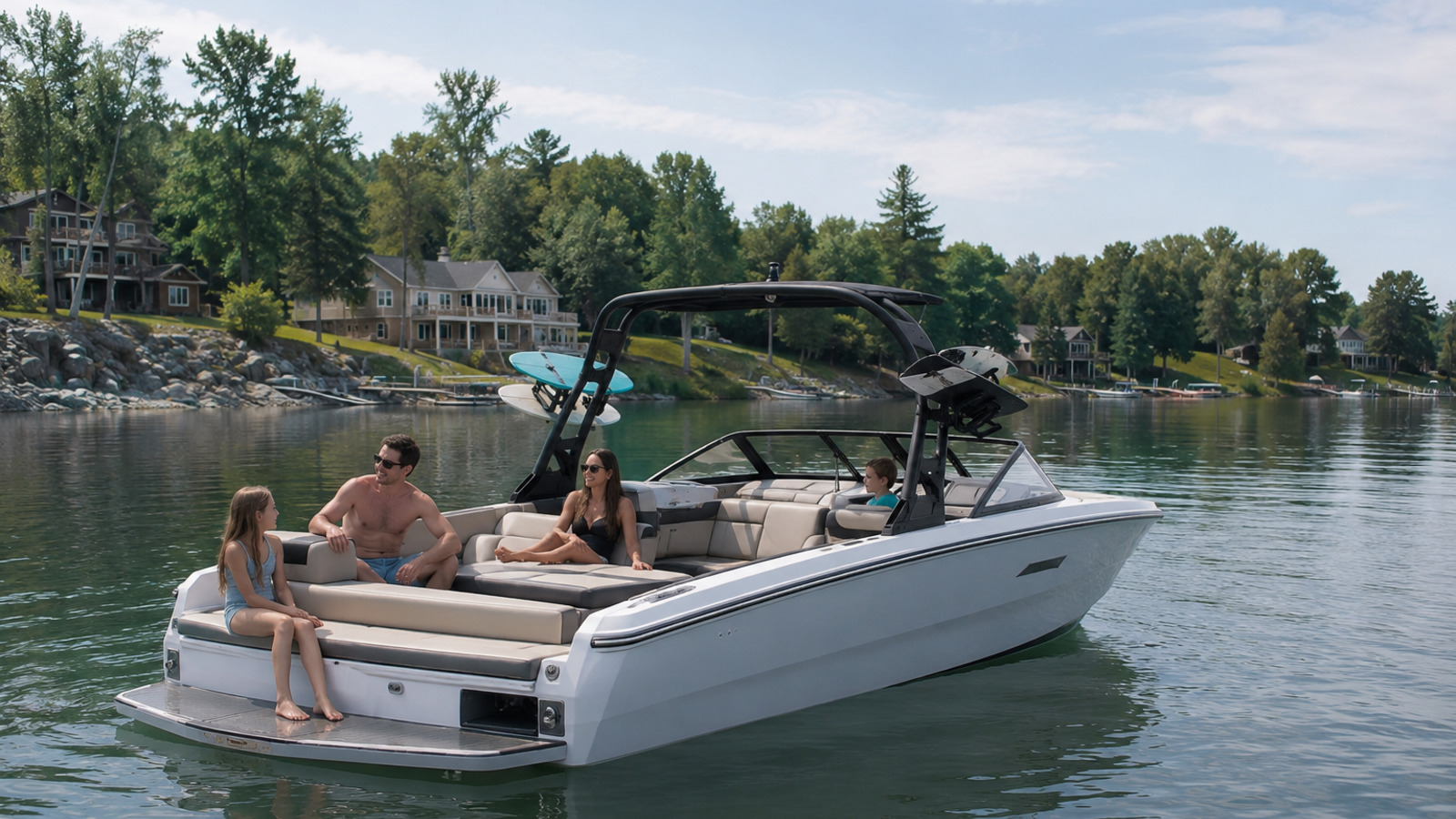 four winns hd series hd3 surf quiet cove anchored 19
