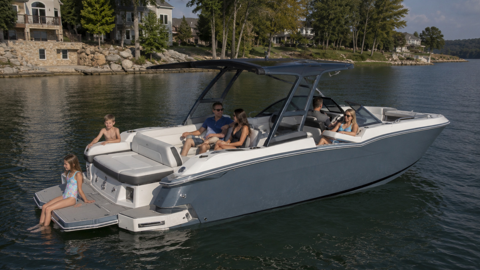 four winns hd series hd5 quiet cove anchored 19