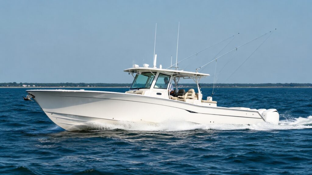 grady white canyon series canyon 326 side profile underway 10