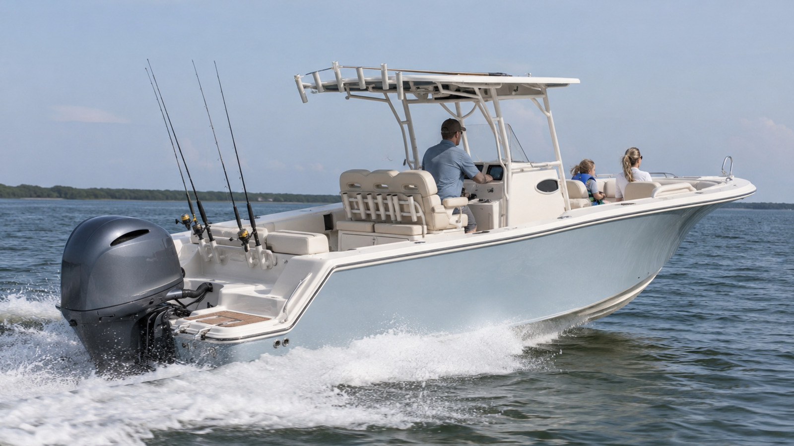 grady white coastal explorers 251 ce rear quarter running 03