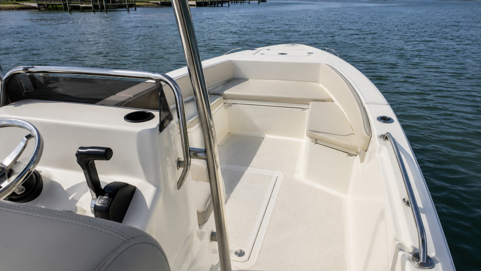 grady white fisherman series fisherman 180 cockpit to bow view 23