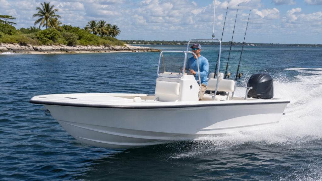 grady white fisherman series fisherman 180 front quarter running 02
