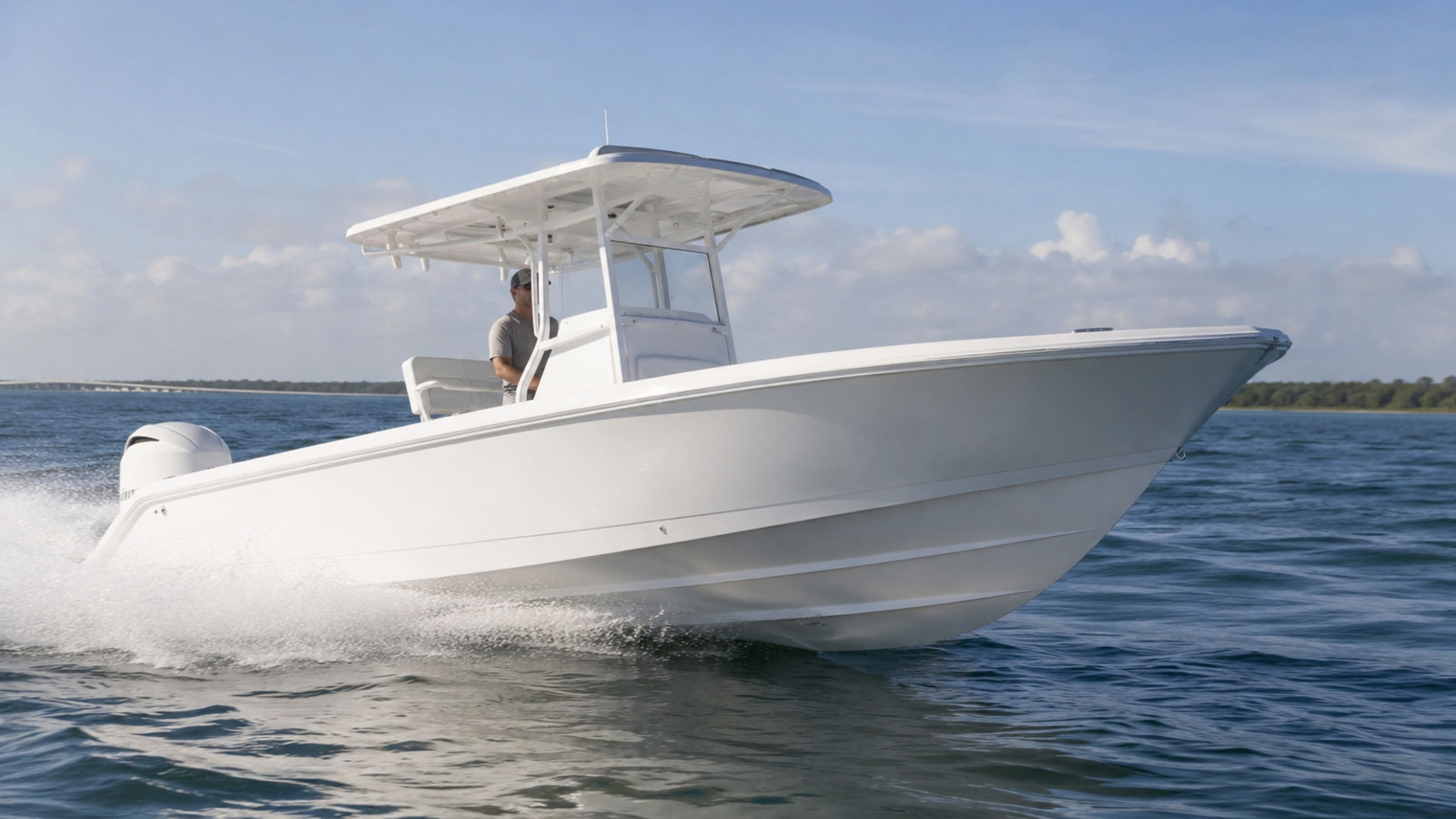 grady white fisherman series fisherman 216 port quarter running 20